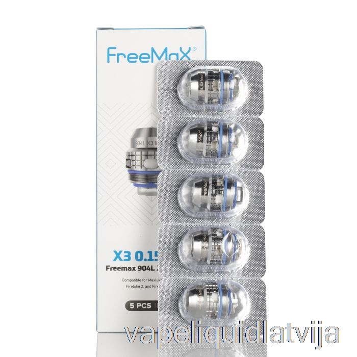 Freemax Maxluke 904l X Rezerves Spoles 0.15ohm 904l X3 Triple Mesh Coils Vape šķidrums